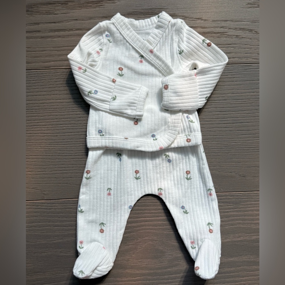 Carter's White Floral Kids Matching Set